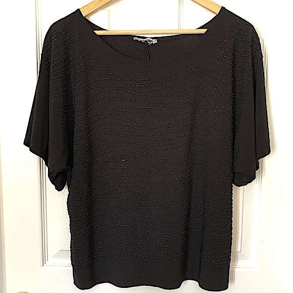 Tops - Beaded Black Top